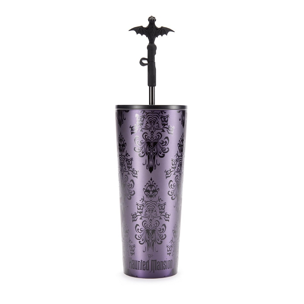 NIB Disneyland Haunted Mansion 24oz Stainless Steel Starbucks Tumbler with Straw